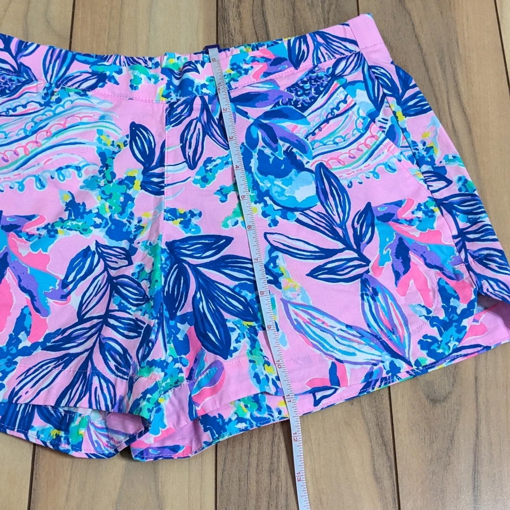 EUC! Lilly Pulitzer Ocean View Shorts Lilac Rose Just A Lil Jelly Size XS - Picture 6 of 12